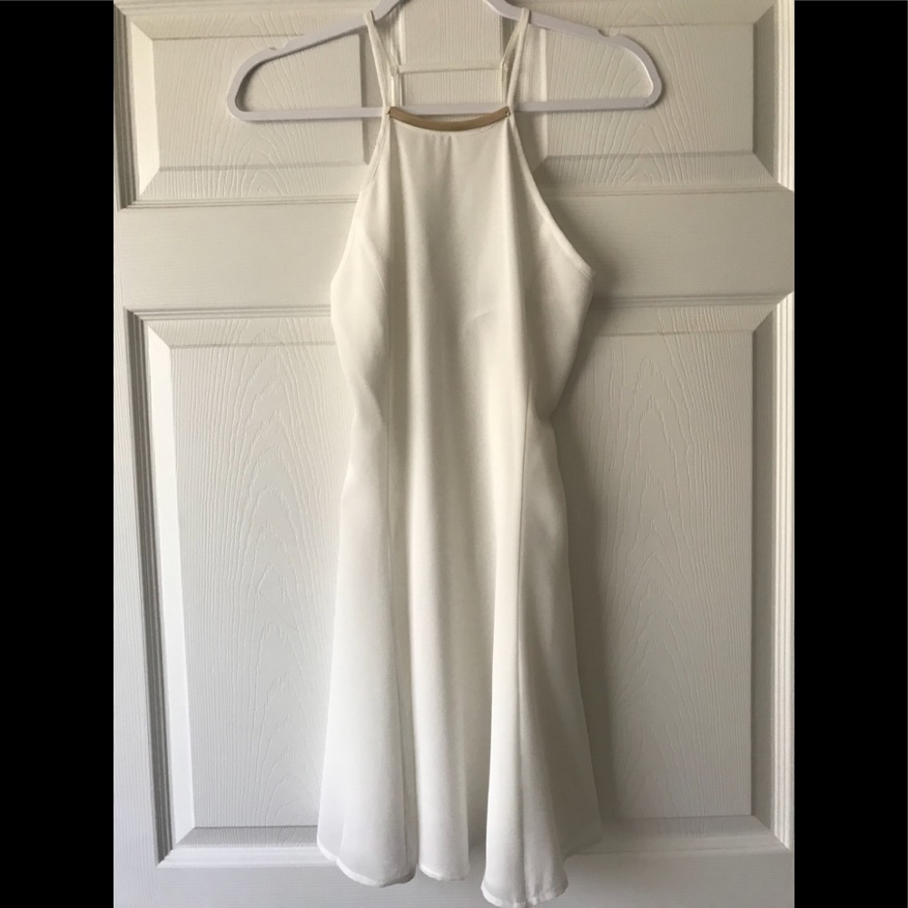 Naked Zebra Off White Spaghetti Strap